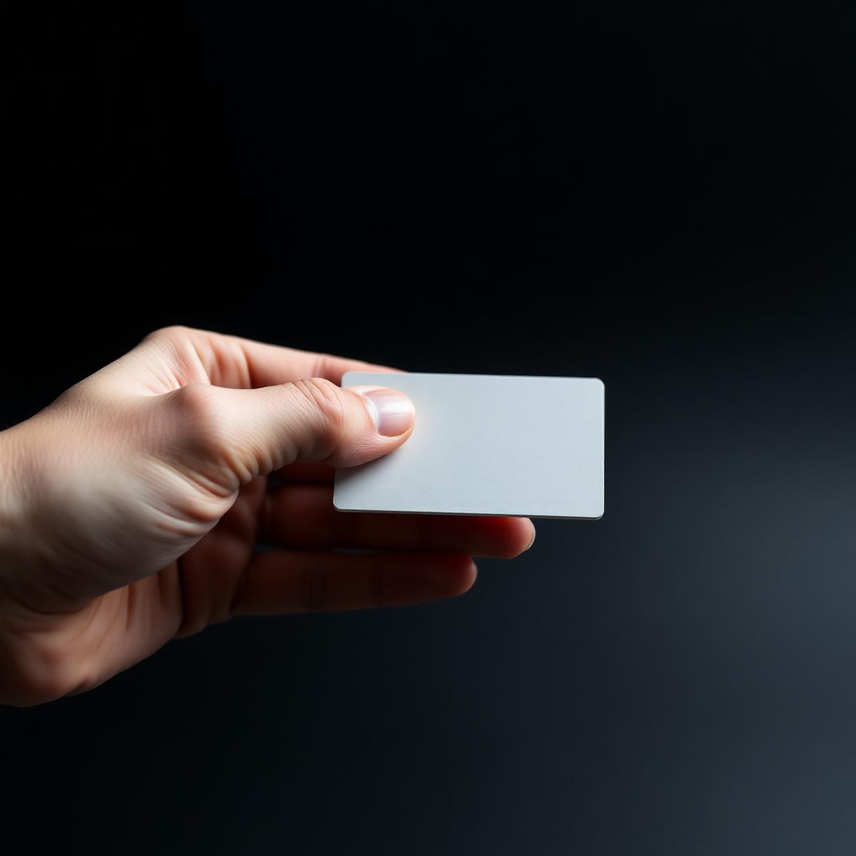 Business card portfolio piece